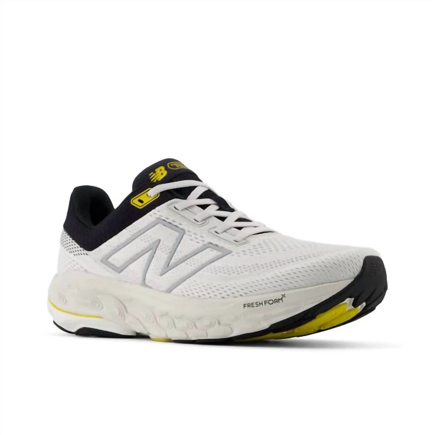 Men's 860 V14 Running Sneakers - 4E Width In White With Black And Sea Salt
