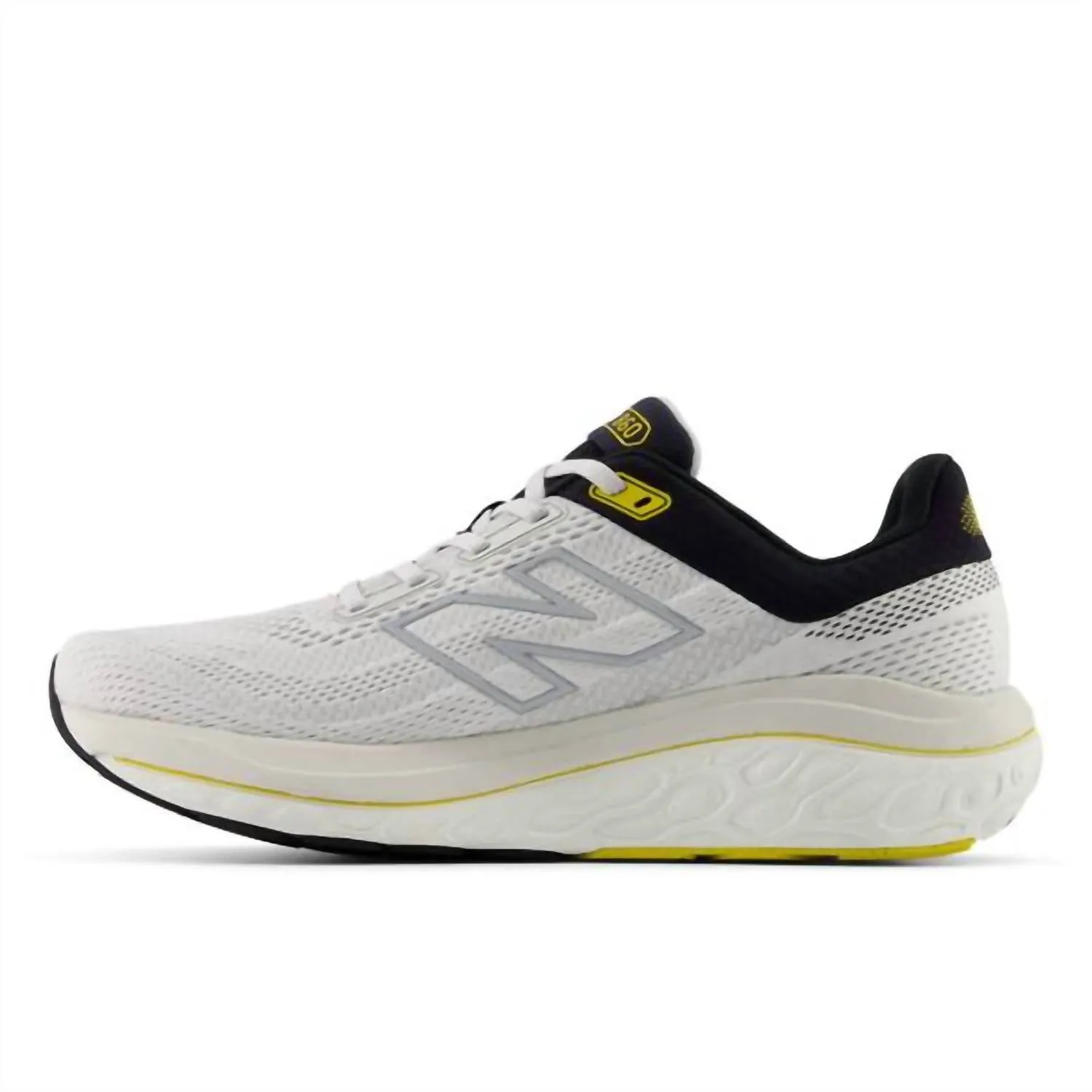 Men's 860 V14 Running Sneakers - 4E Width In White With Black And Sea Salt