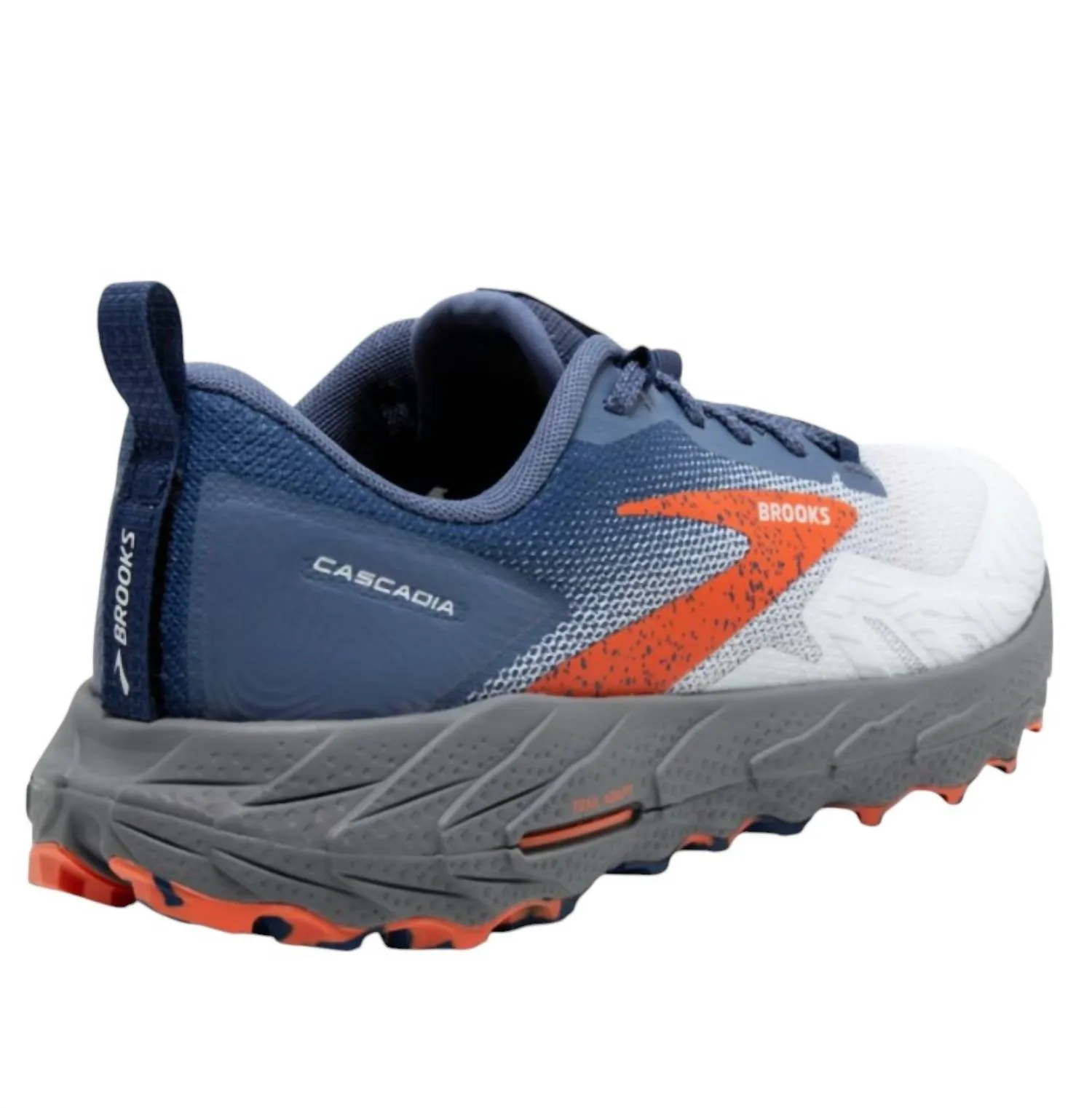 Men's Cascadia 17 Running Shoes In Blue/navy/firecracker