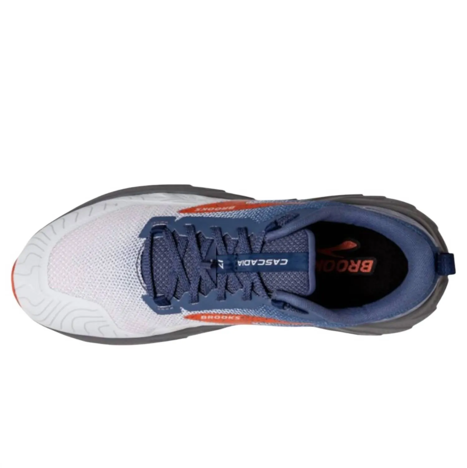 Men's Cascadia 17 Running Shoes In Blue/navy/firecracker