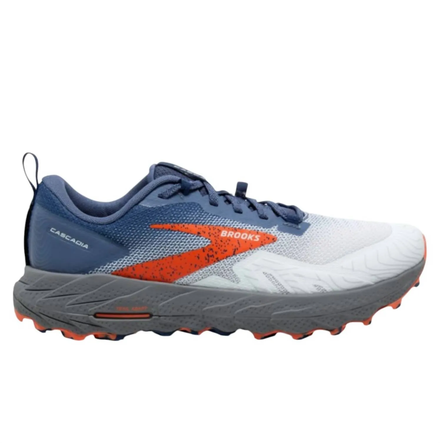 Men's Cascadia 17 Running Shoes In Blue/navy/firecracker