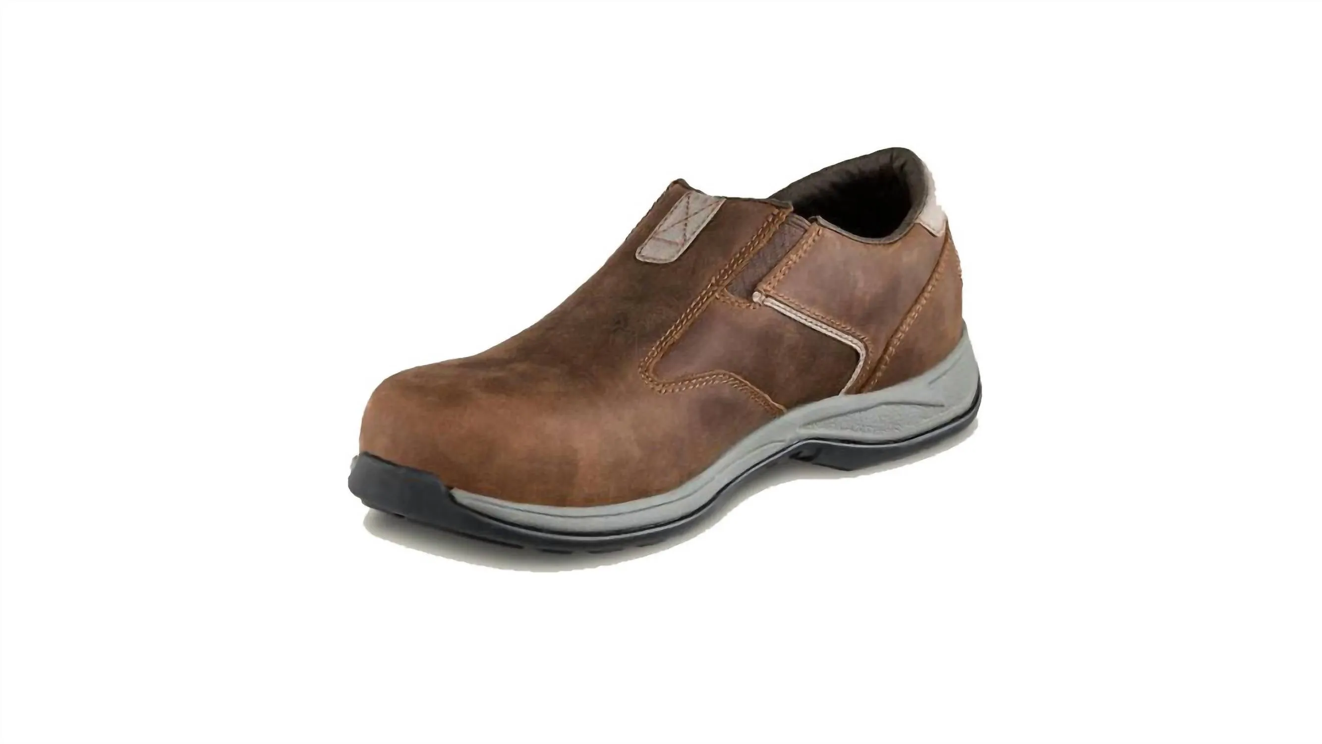 Men's Comfortpro Composite Toe Slip On Work Shoes In Brown
