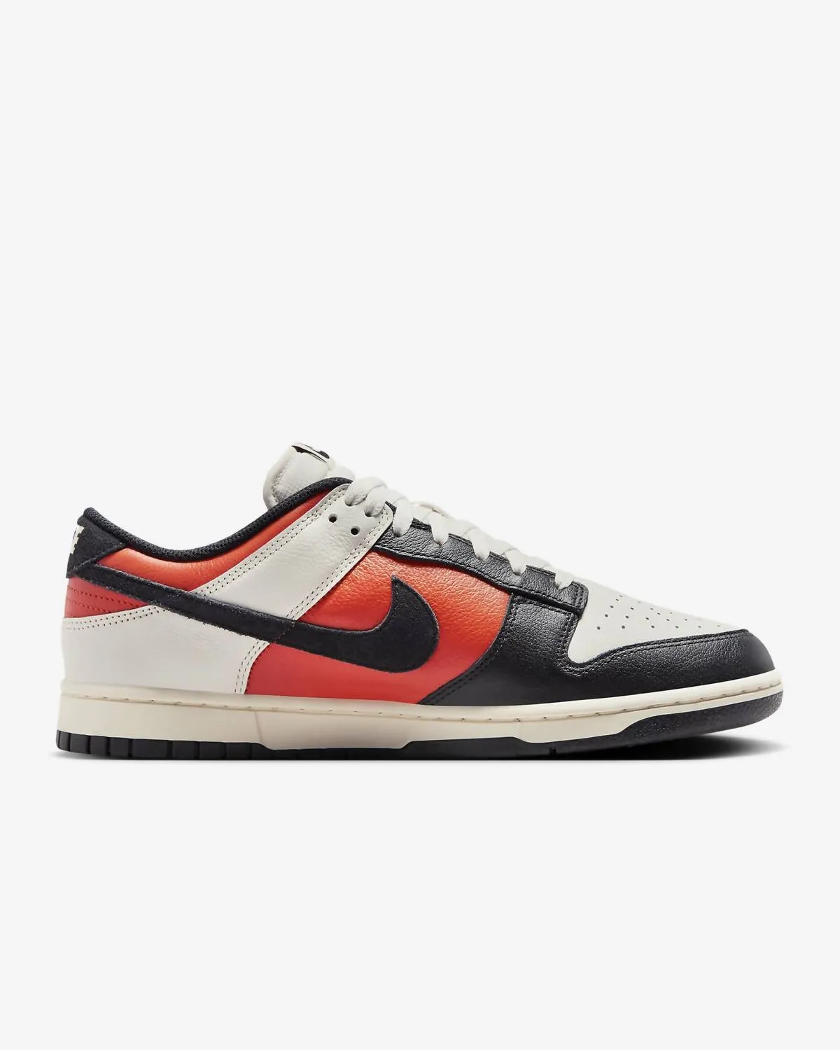 Men's Dunk Low Retro Sneaker In Phantom/black-Vintage Coral-Pale Ivory