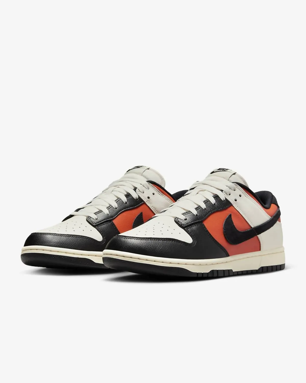 Men's Dunk Low Retro Sneaker In Phantom/black-Vintage Coral-Pale Ivory