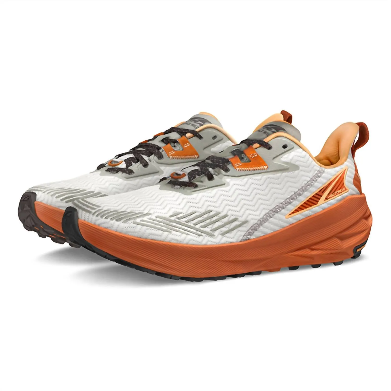 Men's Experience Wild Trail Running Sneakers In Gray/orange