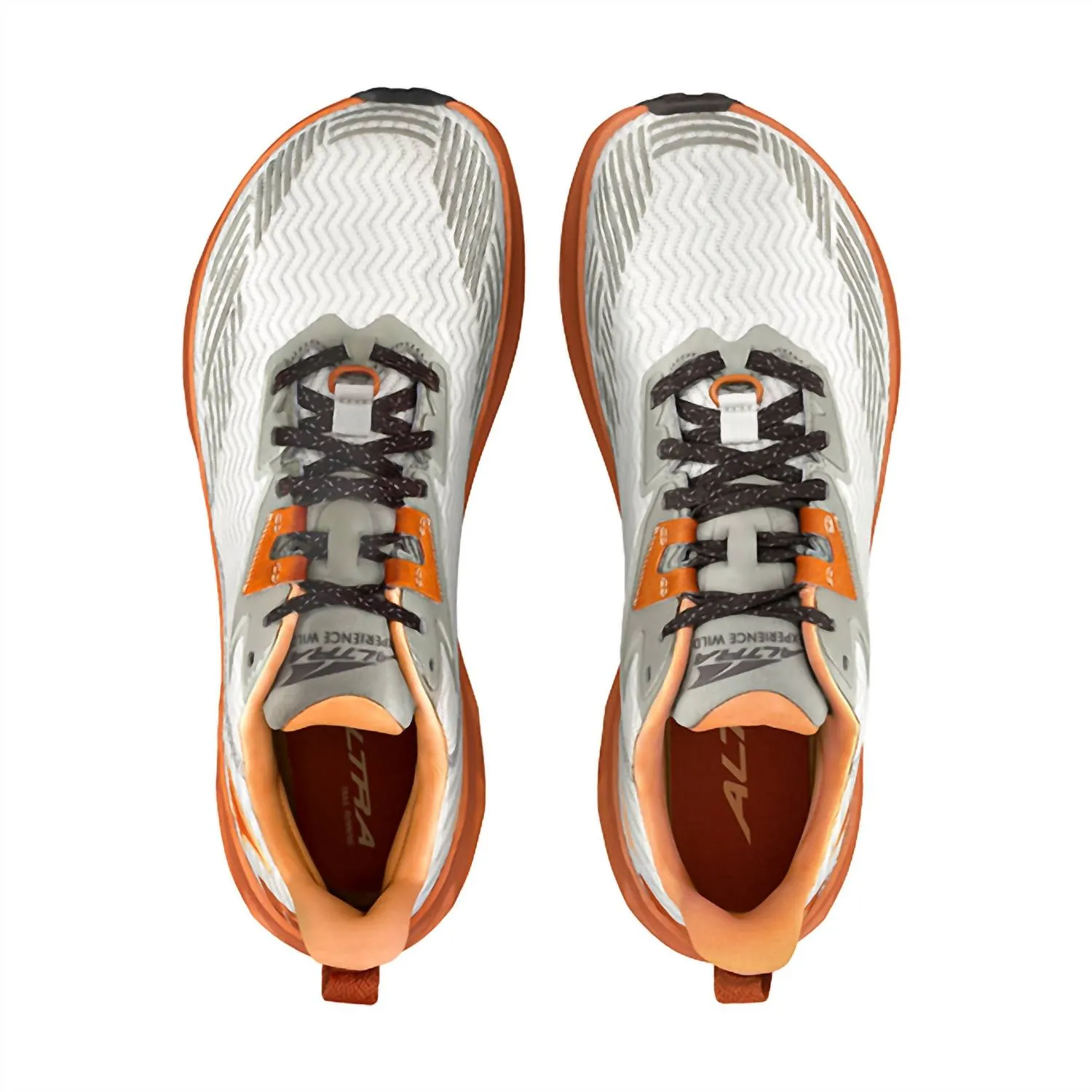 Men's Experience Wild Trail Running Sneakers In Gray/orange