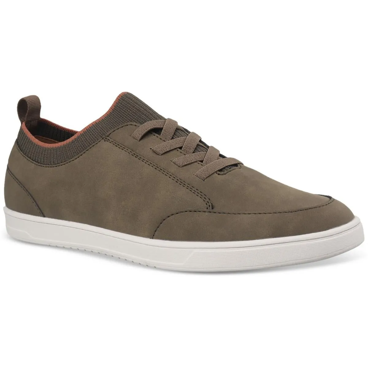 Mens Faux Suede Round Toe Casual And Fashion Sneakers