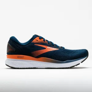 Men's Ghost 16 Running Sneakers In Blue Opal/black/nasturtium