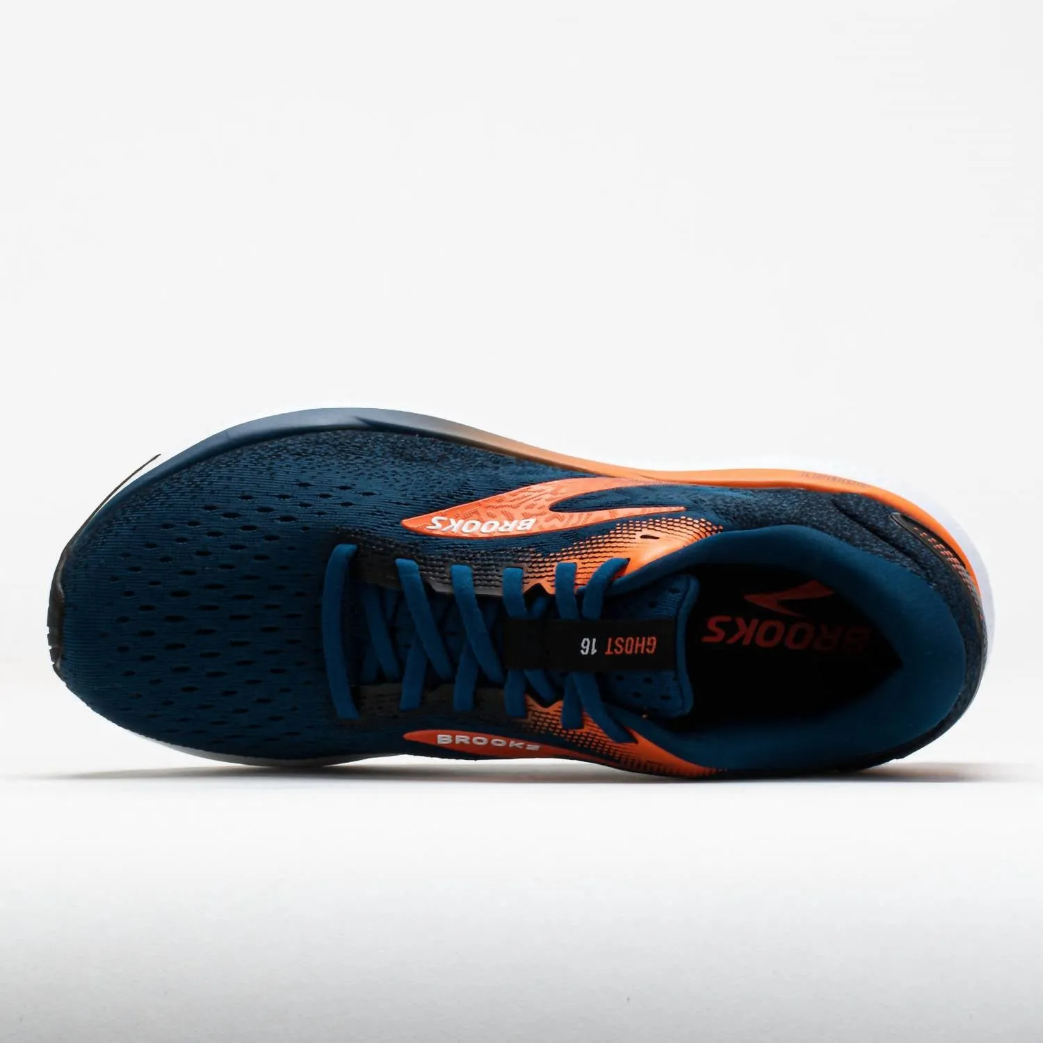 Men's Ghost 16 Running Sneakers In Blue Opal/black/nasturtium