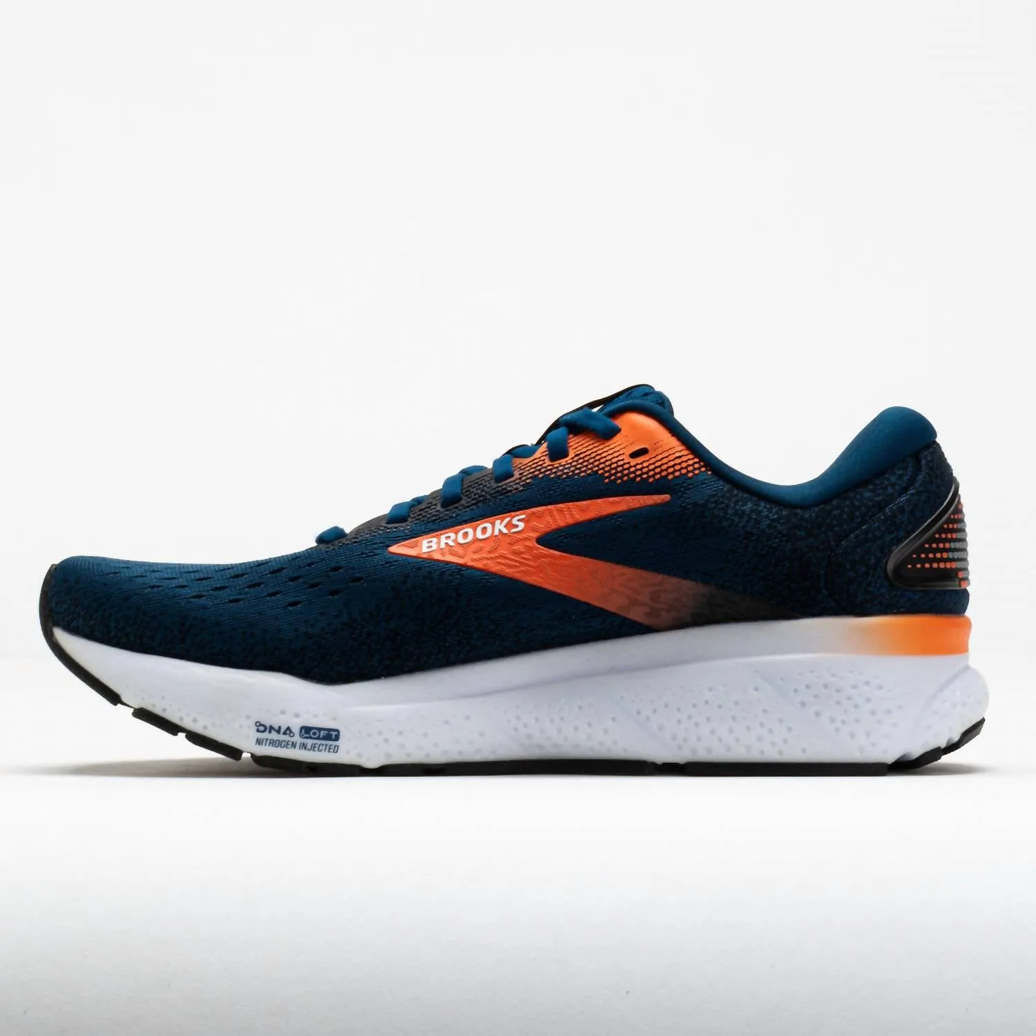 Men's Ghost 16 Running Sneakers In Blue Opal/black/nasturtium