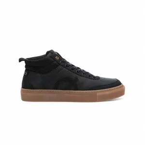 Men's High Top Sneaker In Black
