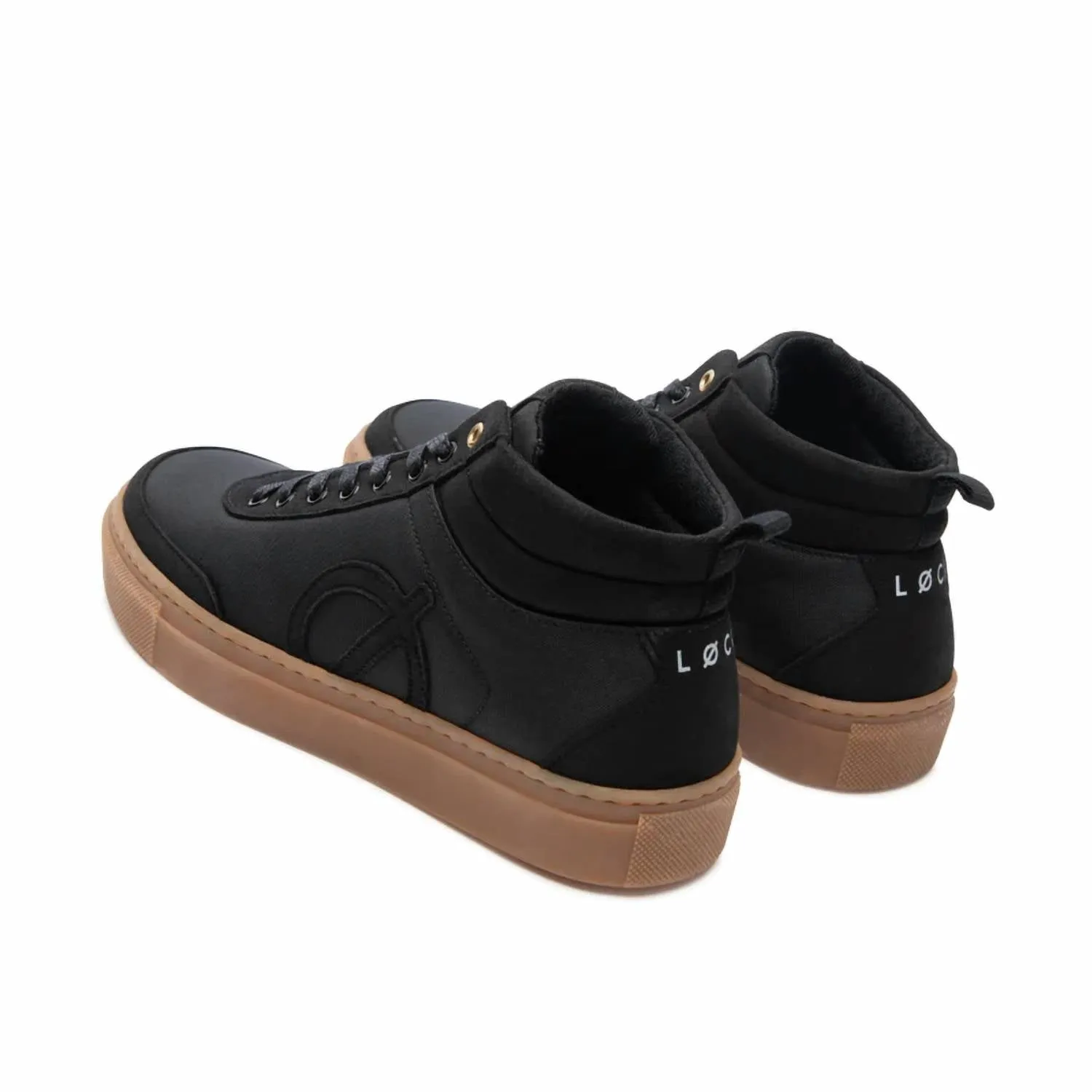 Men's High Top Sneaker In Black