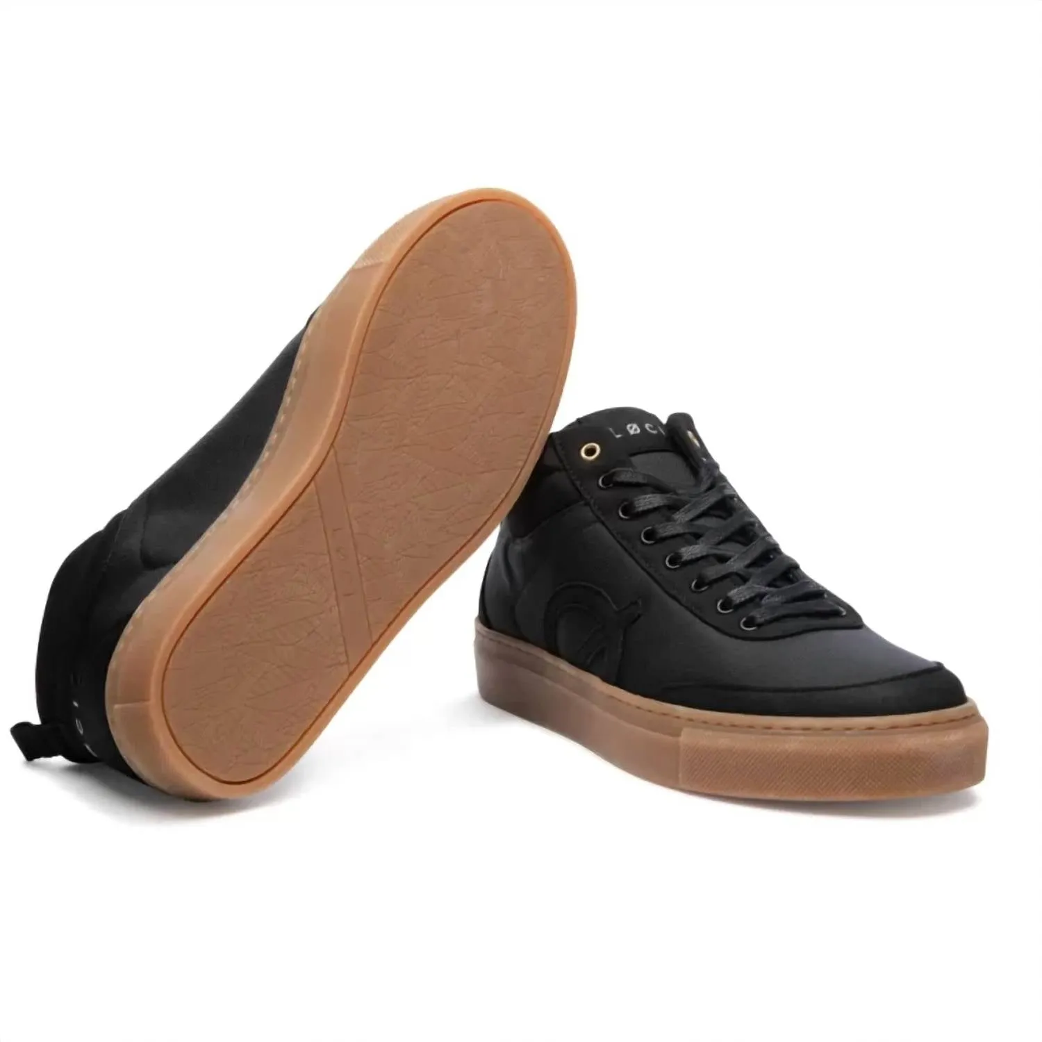 Men's High Top Sneaker In Black
