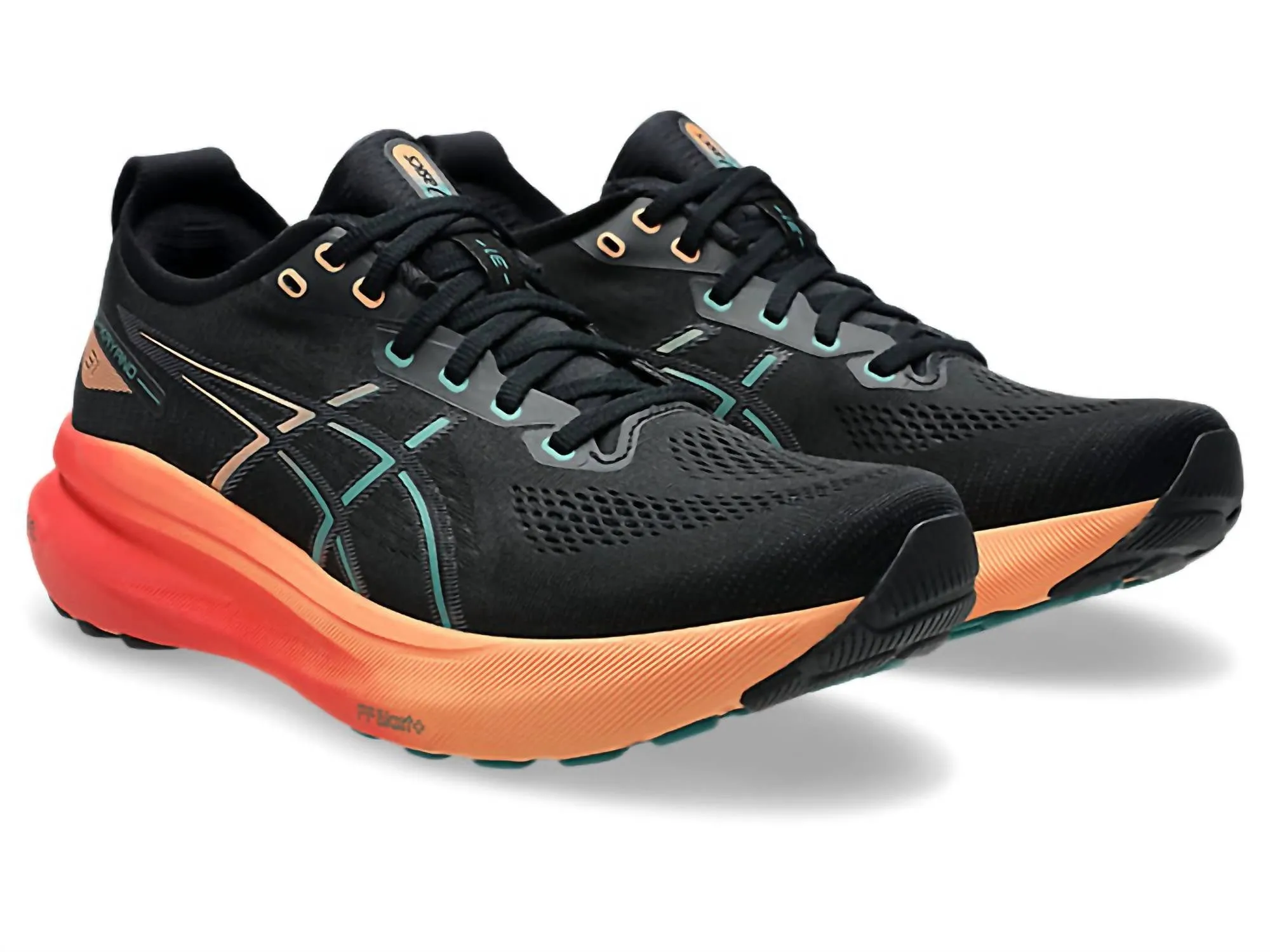 Men's Kayano 31 Running Shoes In Black/rainy Lake