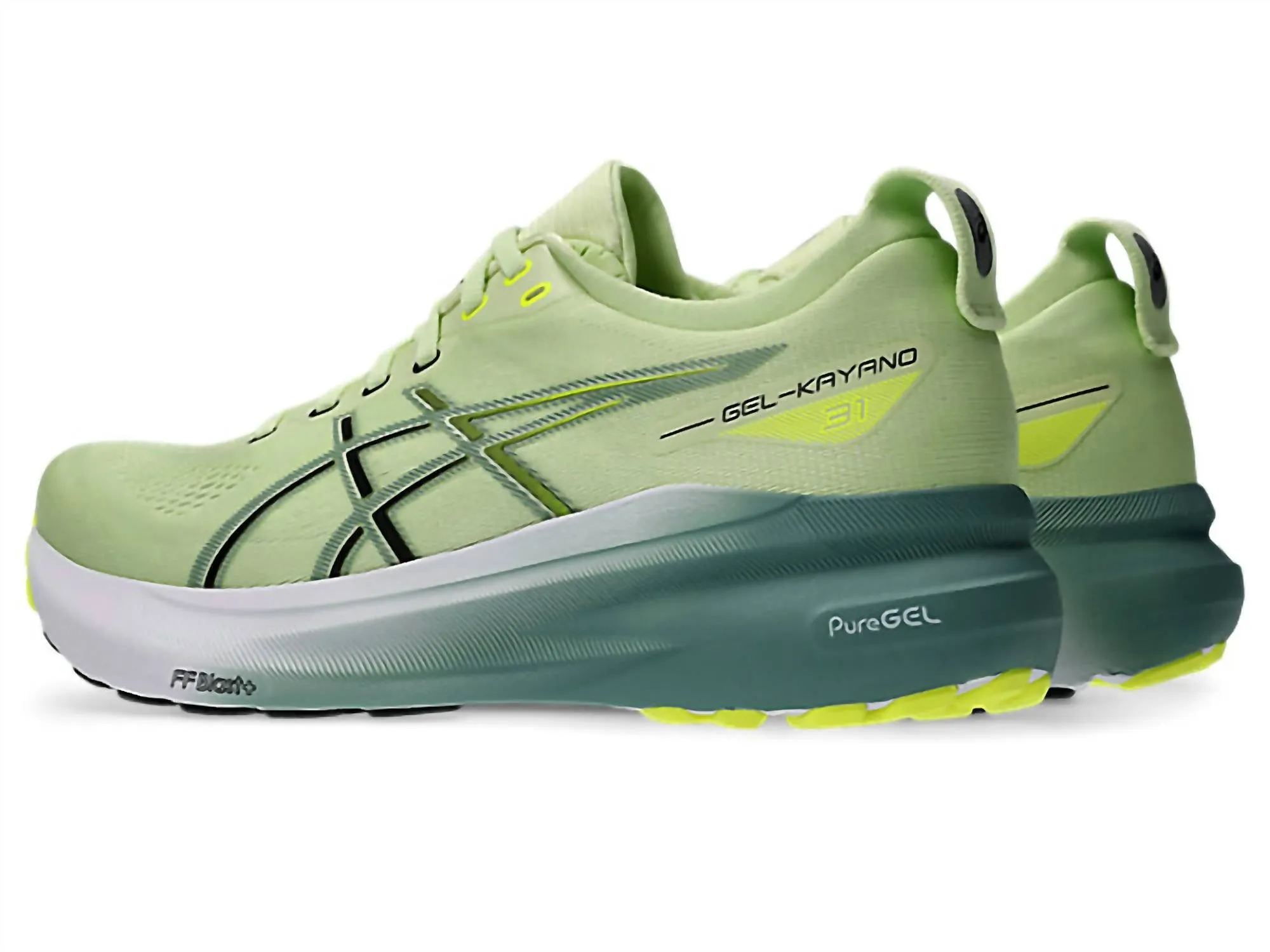 Men's Kayano 31 Running Shoes In Cool Matcha/celadon