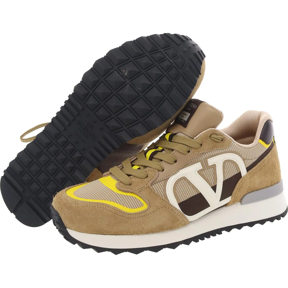 Mens Lace-Up Suede Casual And Fashion Sneakers