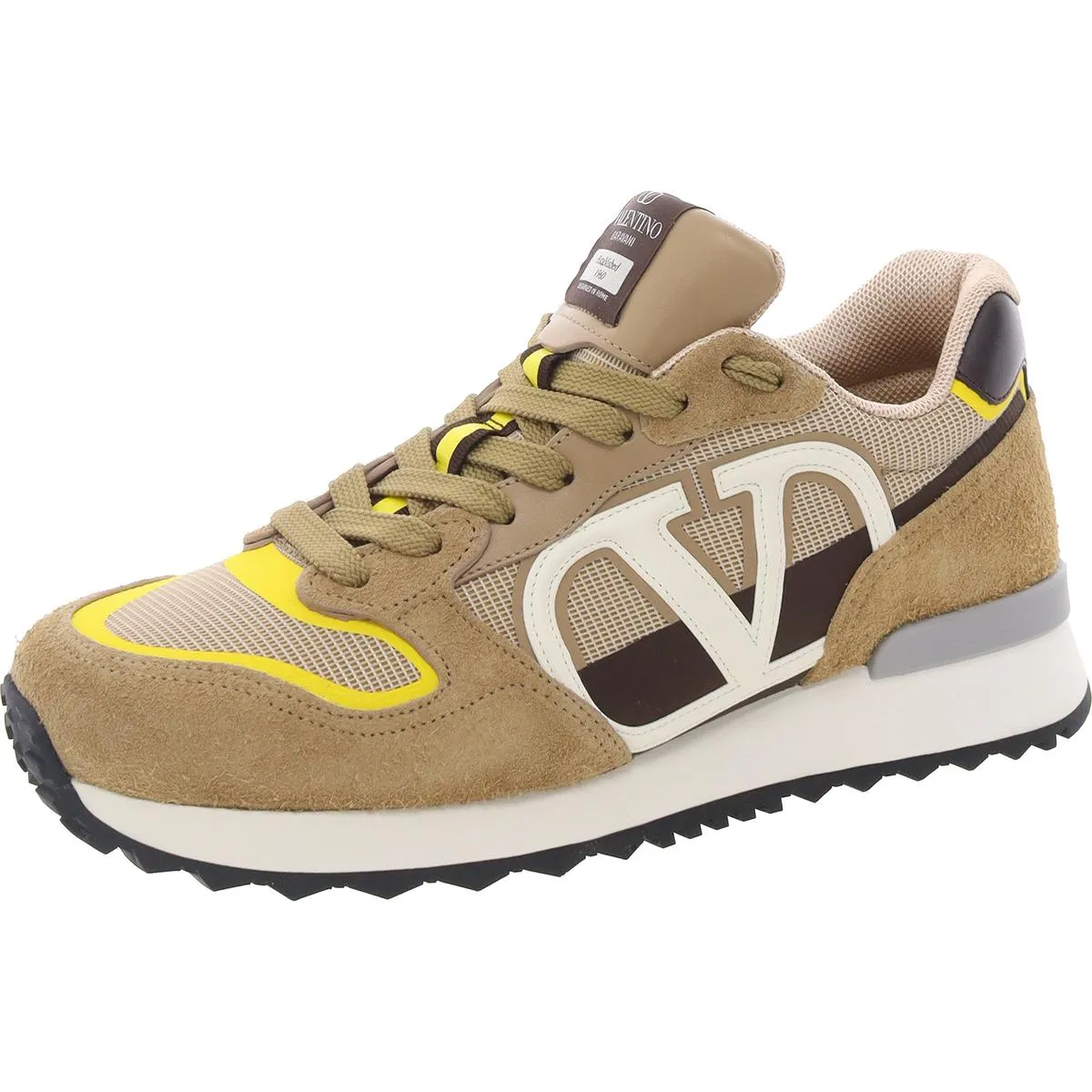 Mens Lace-Up Suede Casual And Fashion Sneakers