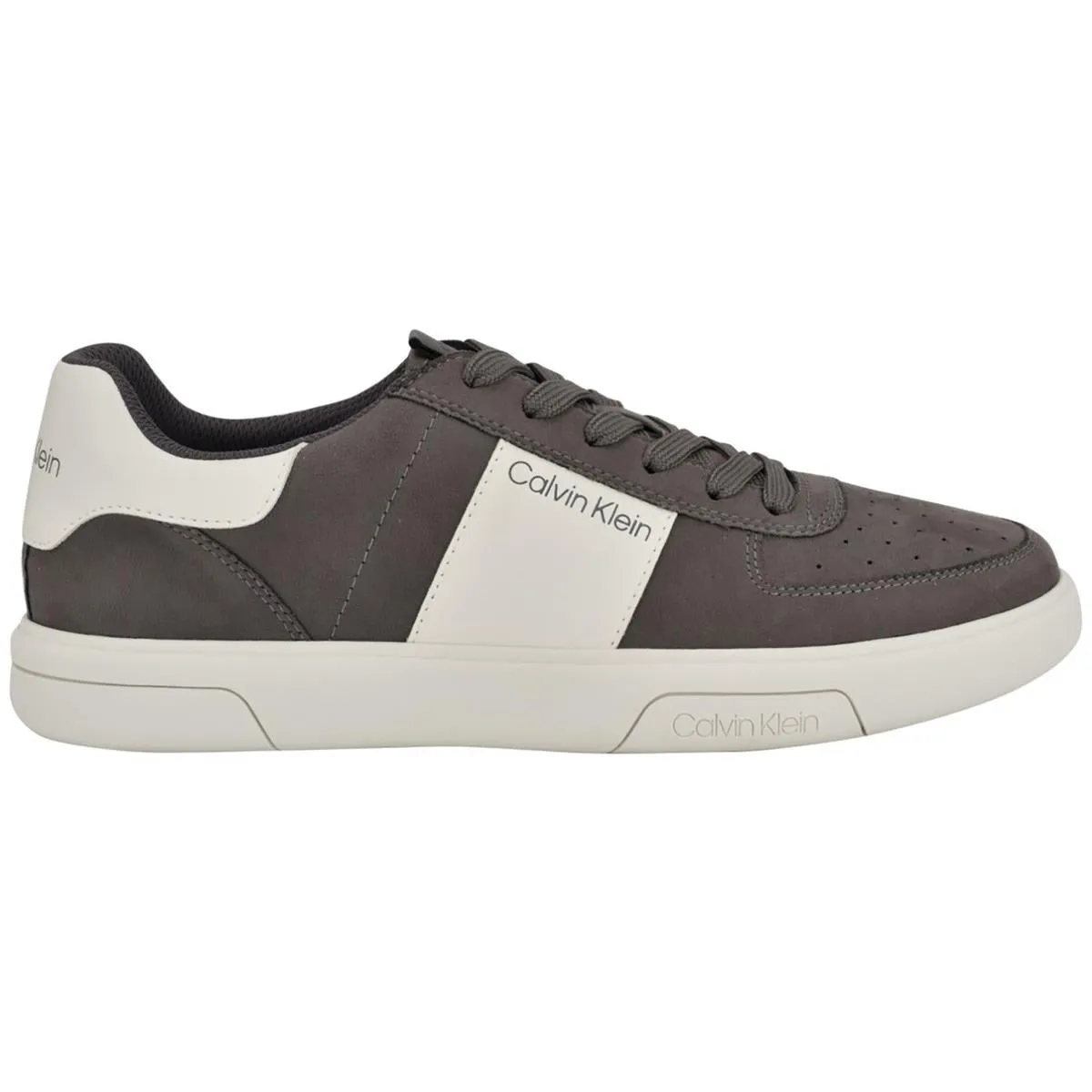 Mens Logo Faux Suede Casual And Fashion Sneakers