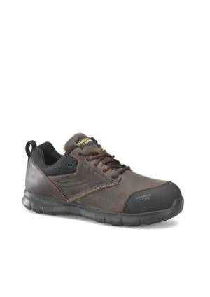 Men's Lytning Athletic Composite Toe Work Shoes In Brown