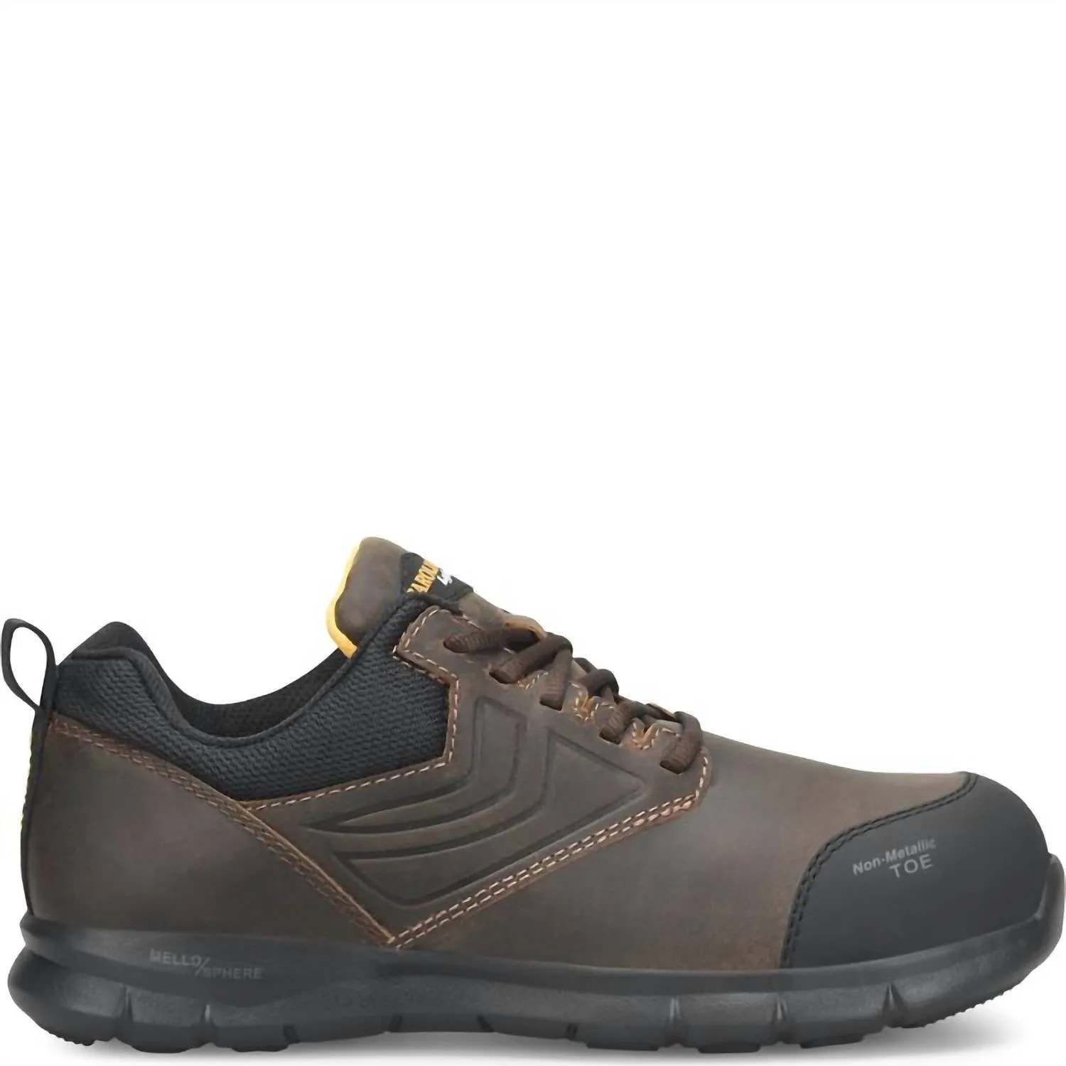 Men's Lytning Athletic Composite Toe Work Shoes In Brown