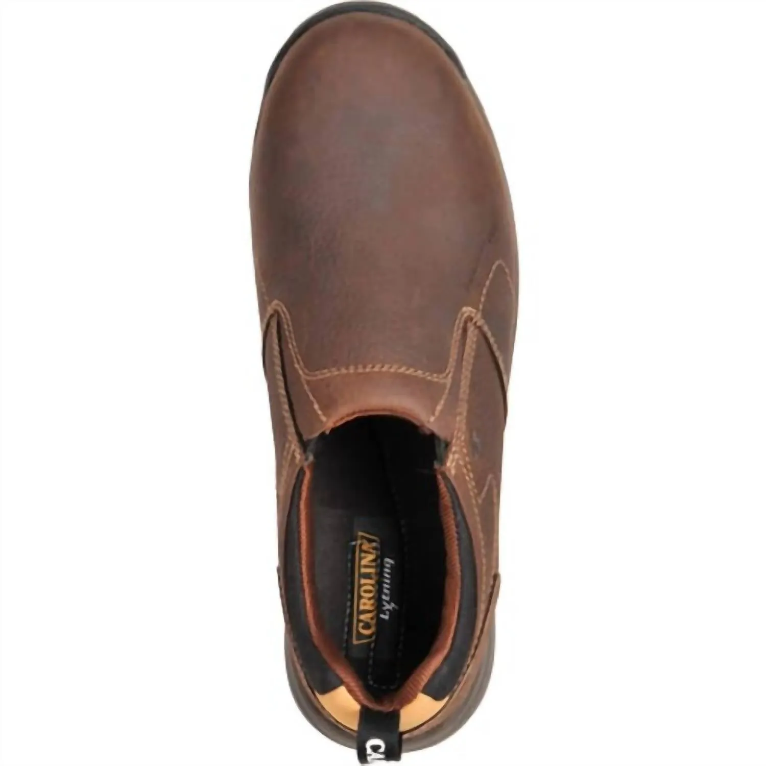 Men's Lytning Slip On Composite Work Shoes In Dark Brown