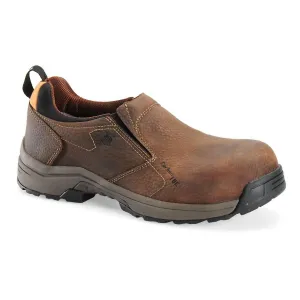 Men's Lytning Slip On Composite Work Shoes In Dark Brown