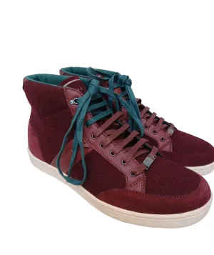 Men's Miykal High-Top Sneaker In Dark Red