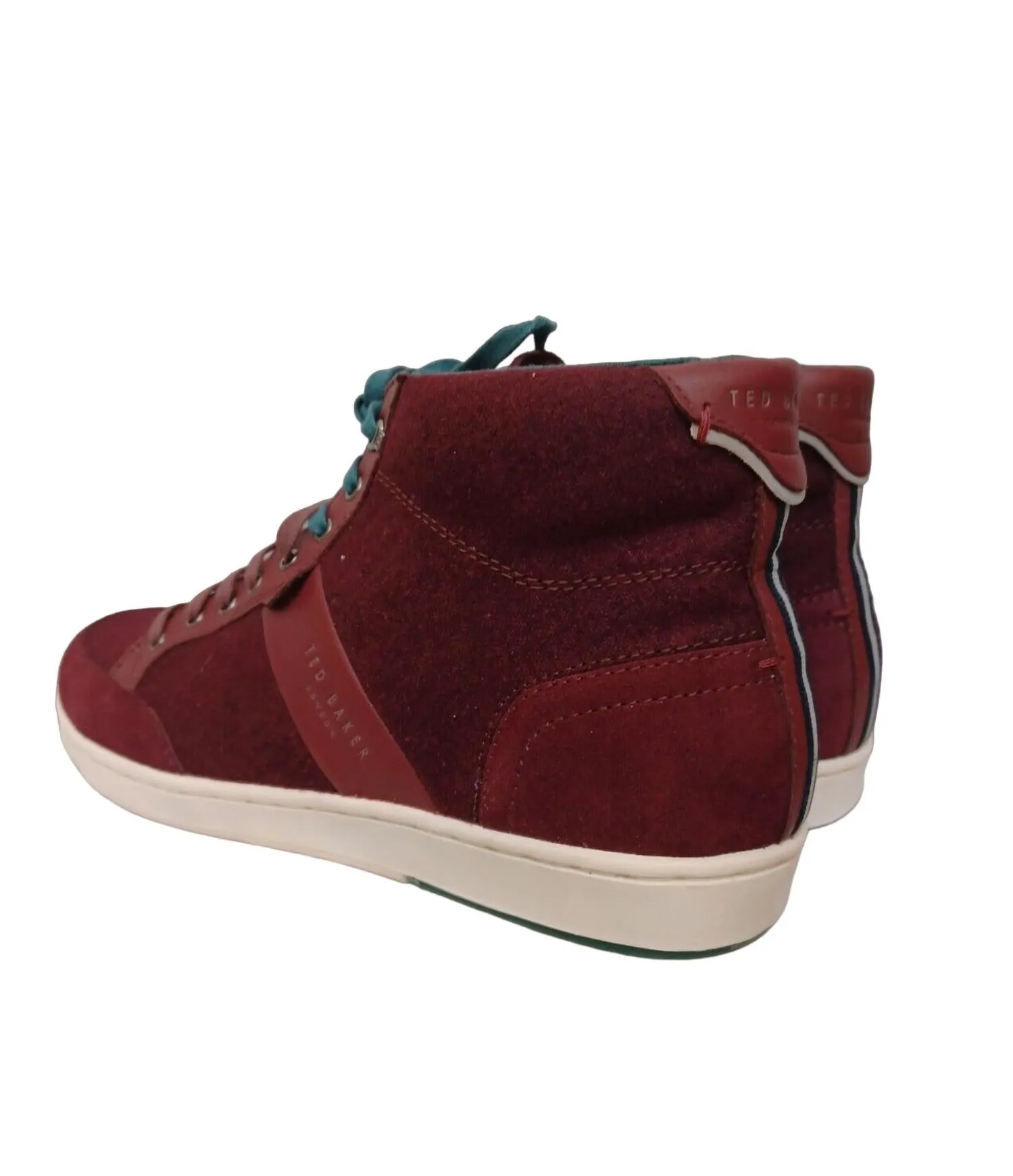 Men's Miykal High-Top Sneaker In Dark Red