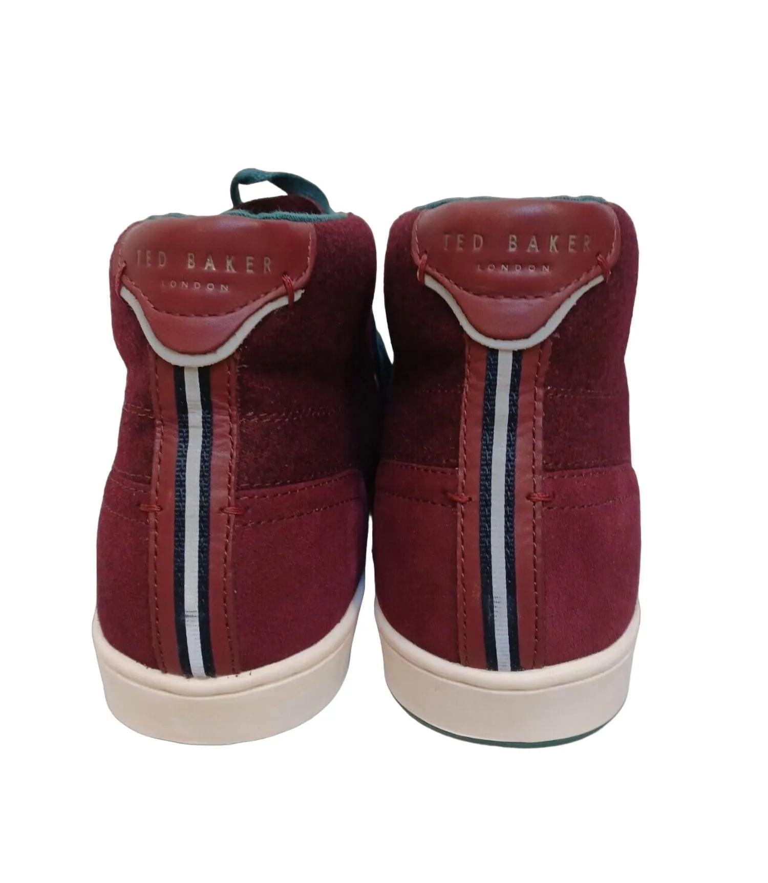 Men's Miykal High-Top Sneaker In Dark Red