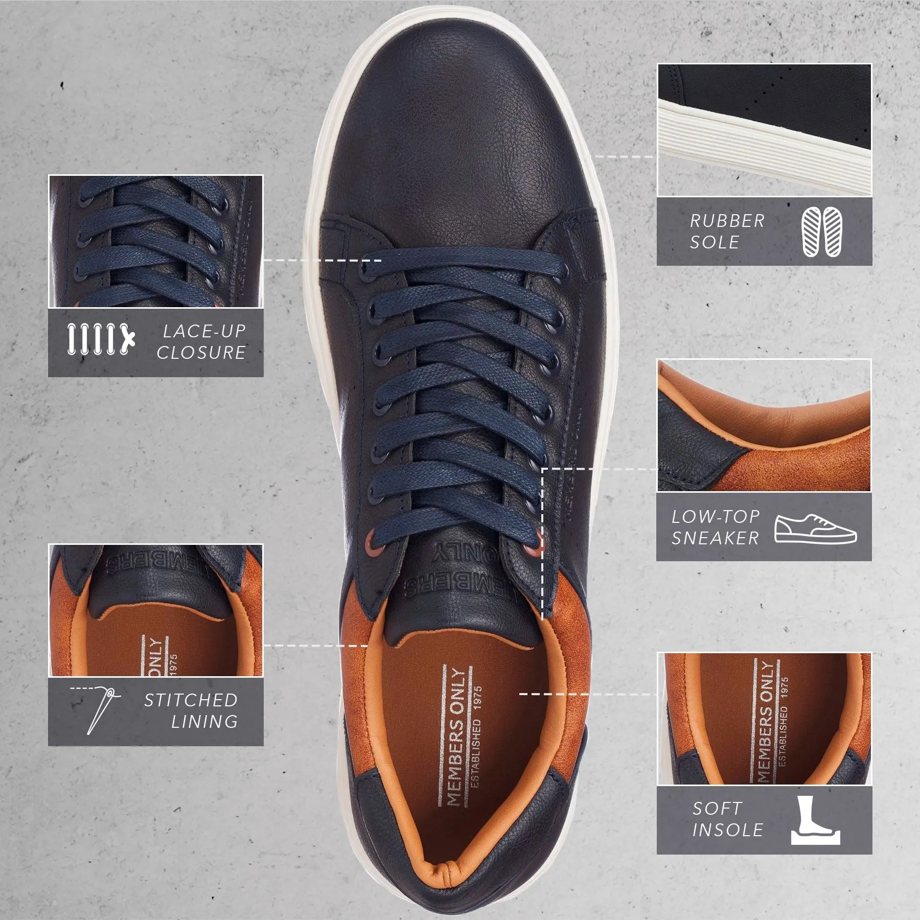 Men's Packer 2.0 Low Top Court Sneakers