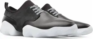 Men's Rubber Lace Up Sneakers Shoes In Supersoft Negro, Padel Negro/du