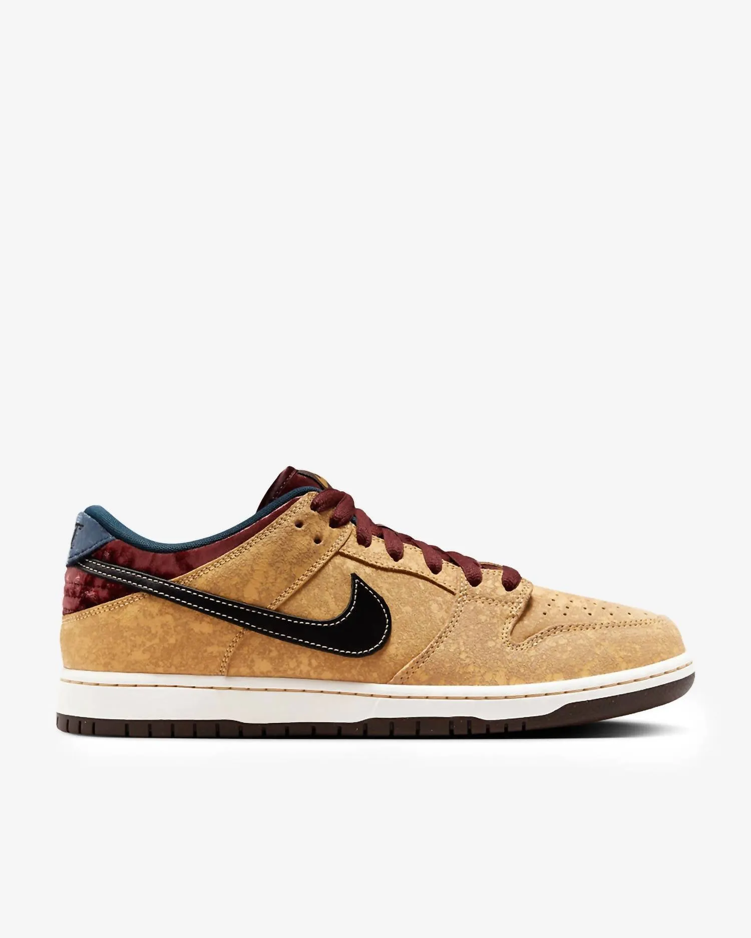 Men's Sb Dunk Low Pro Sneakers In Celestial Gold/black/dark Team Red/armory Navy