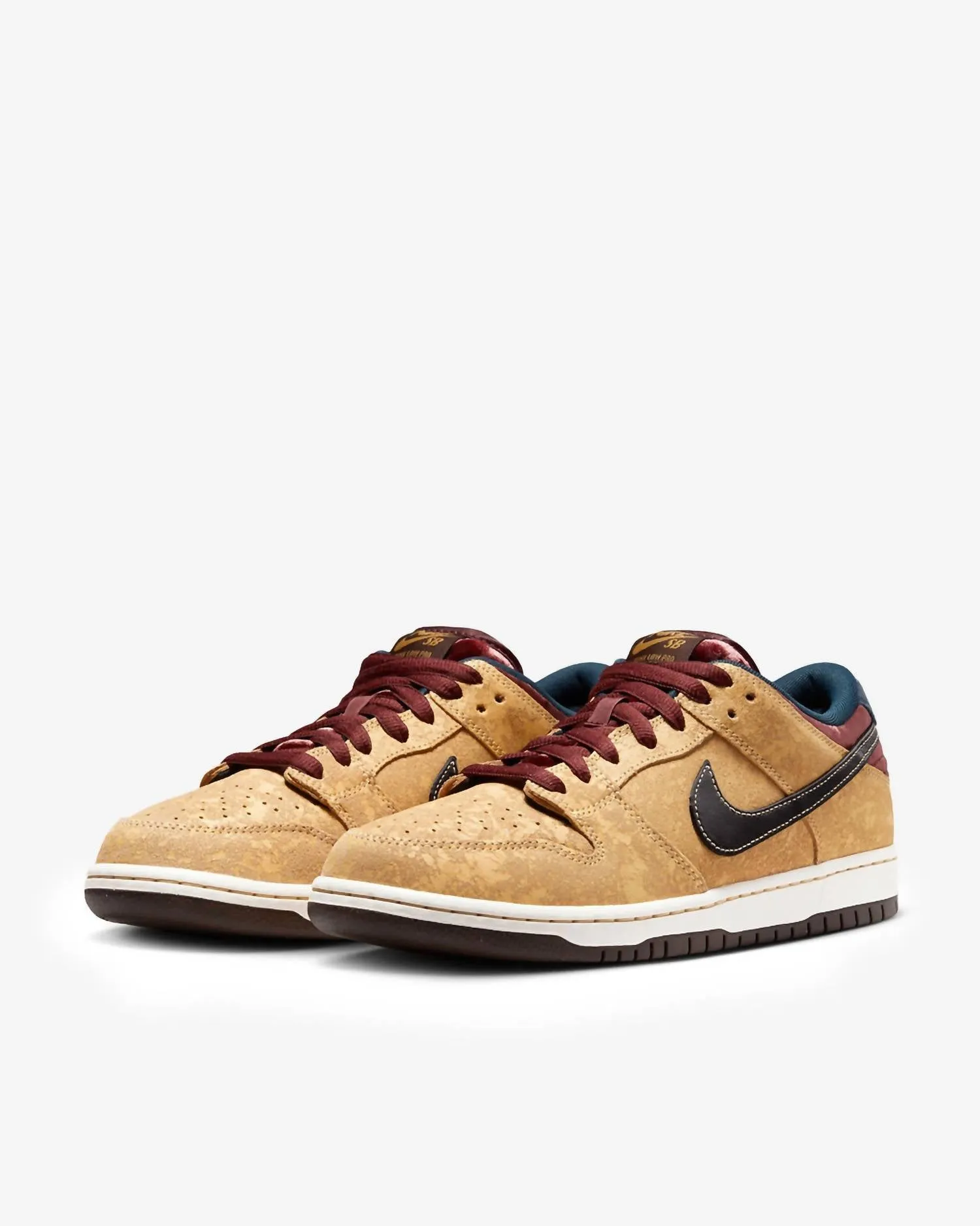 Men's Sb Dunk Low Pro Sneakers In Celestial Gold/black/dark Team Red/armory Navy