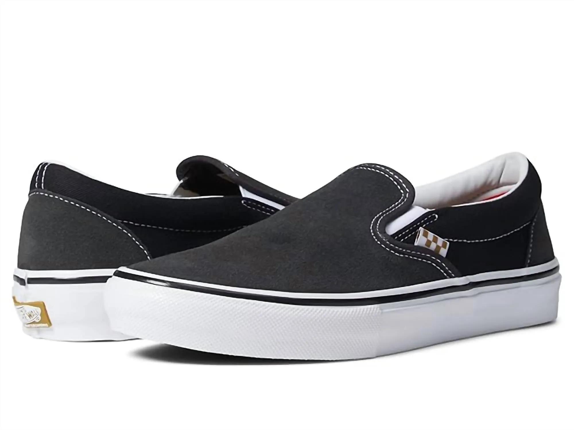 Men's Skate Slip-On Sneakers In Black