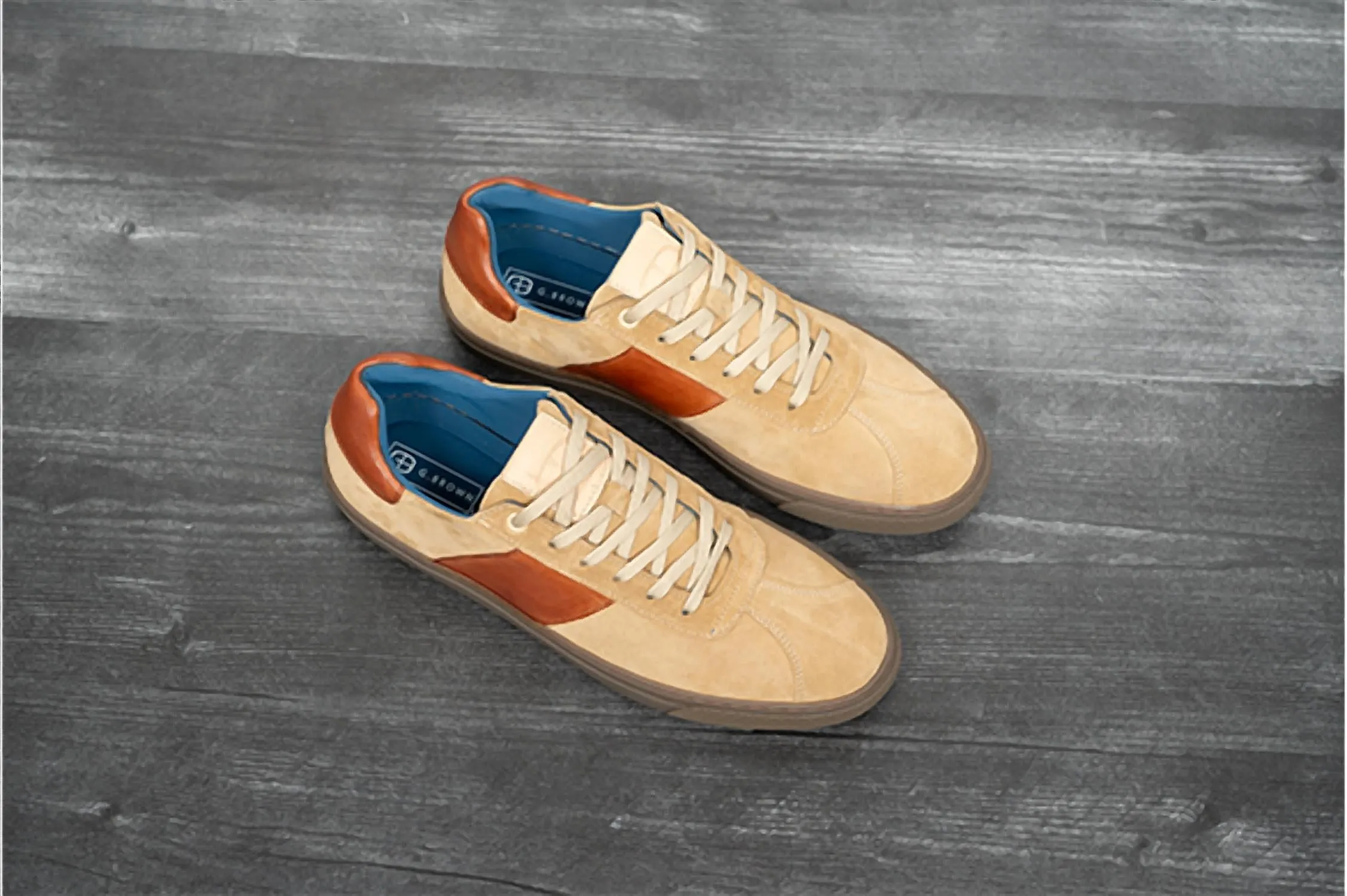 Men's The Jolt Sneaker In Tan Suede