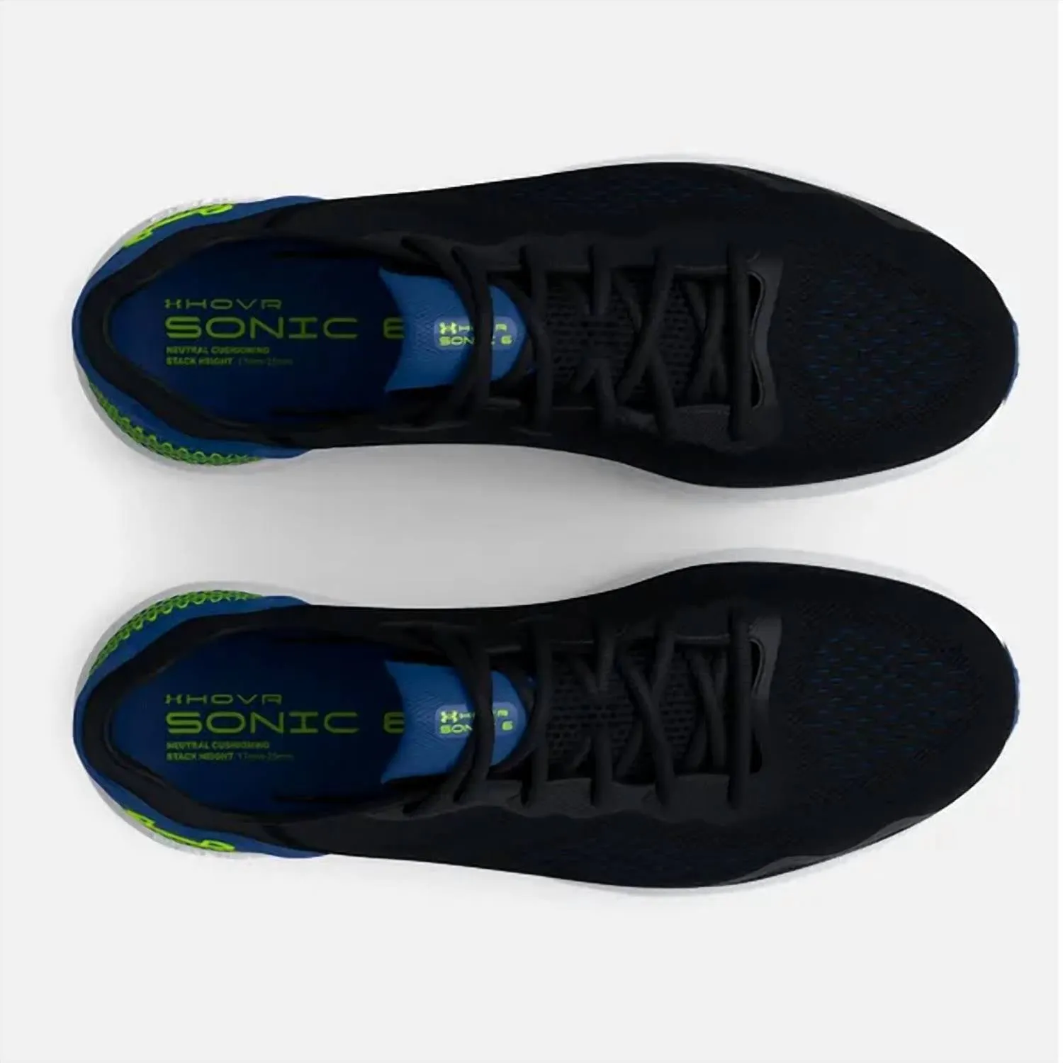 Men's Ua Hovr Sonic 6 Running Shoe In Black/blue