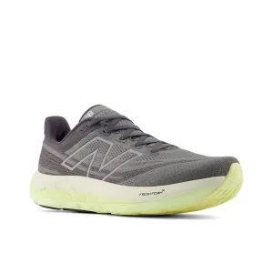 Men's Vongo V6 Running Sneakers In Harbor Grey With Limelight And Silver Metallic