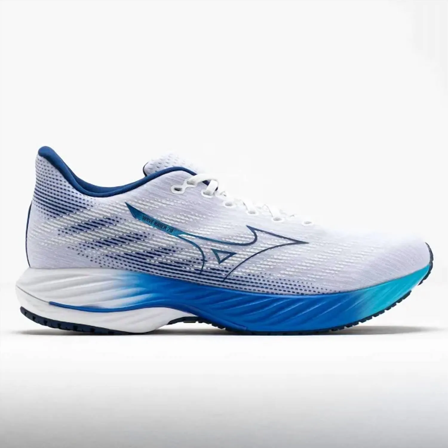 Men's Wave Rider 28 Sneakers In White/estate Blue