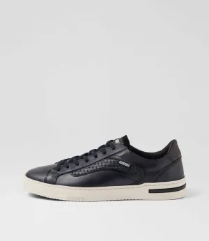Men's Xativa Leather Sneakers Shoe In Blue