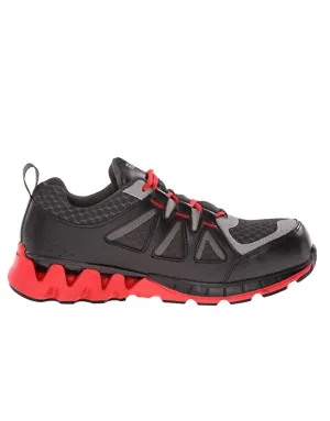 Men's Zigkick Work Shoe - Wide In Black/red
