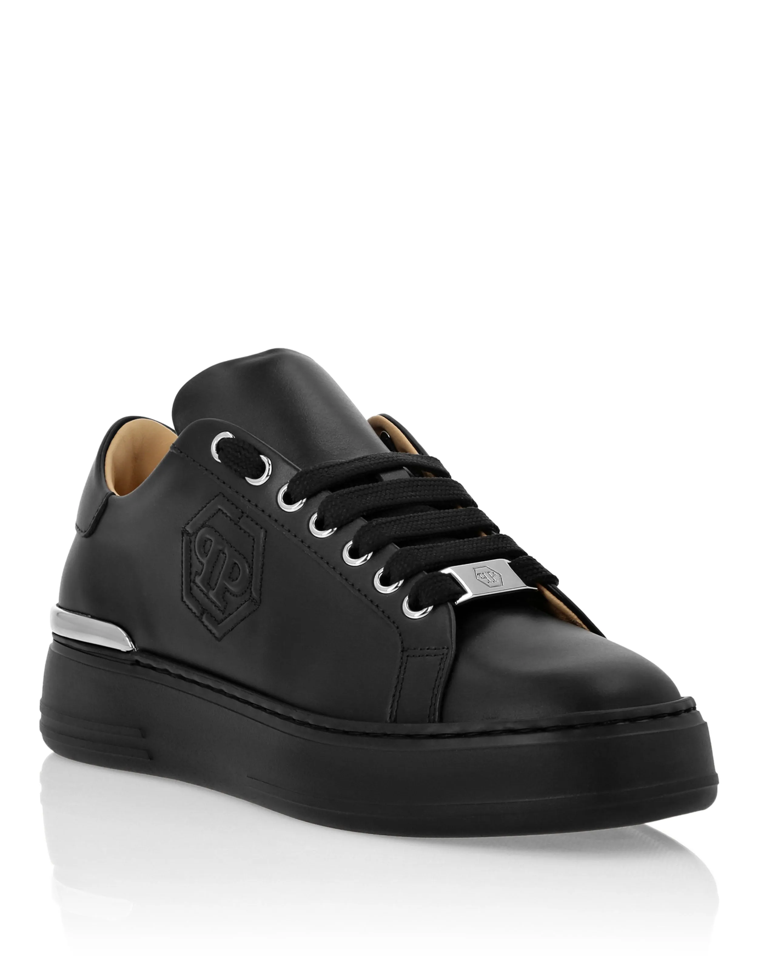 Nappa Leather Lo-Top Sneakers Hexagon