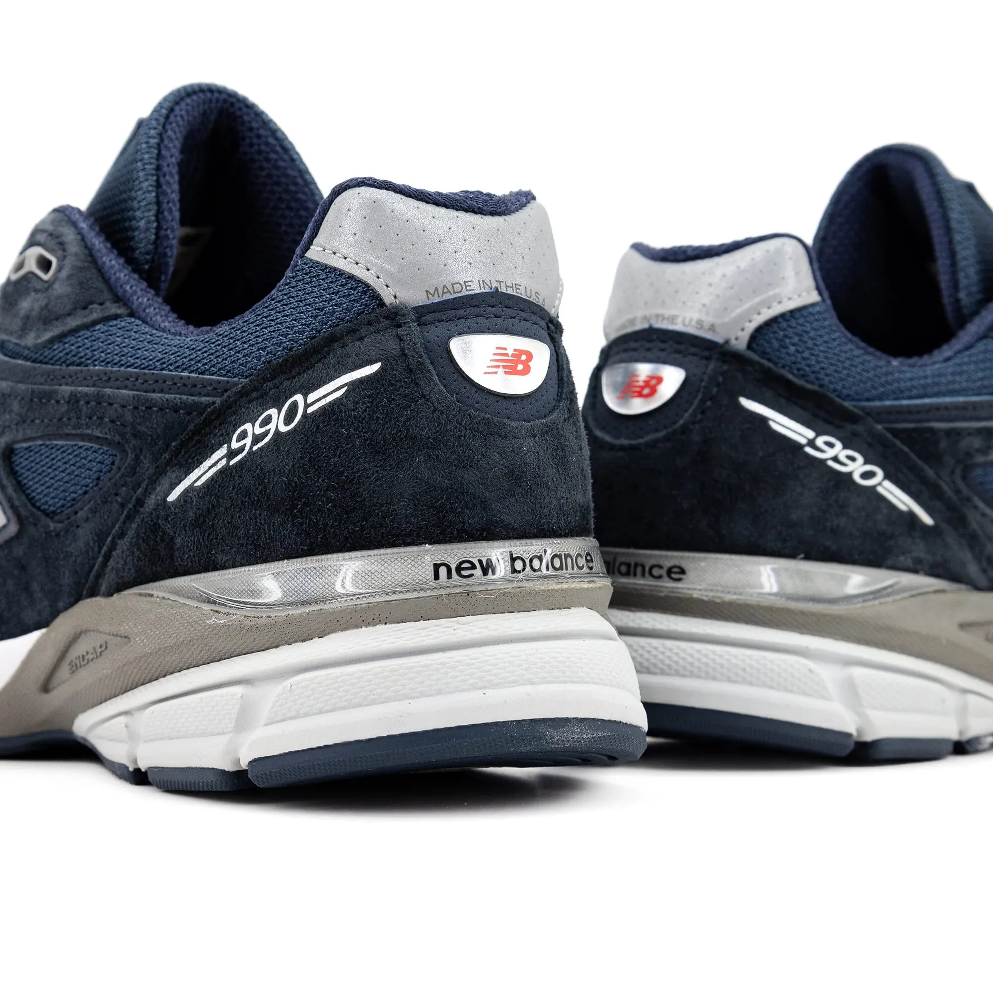 New Balance 990 V4 Navy/Silver  U990NV4 Men's