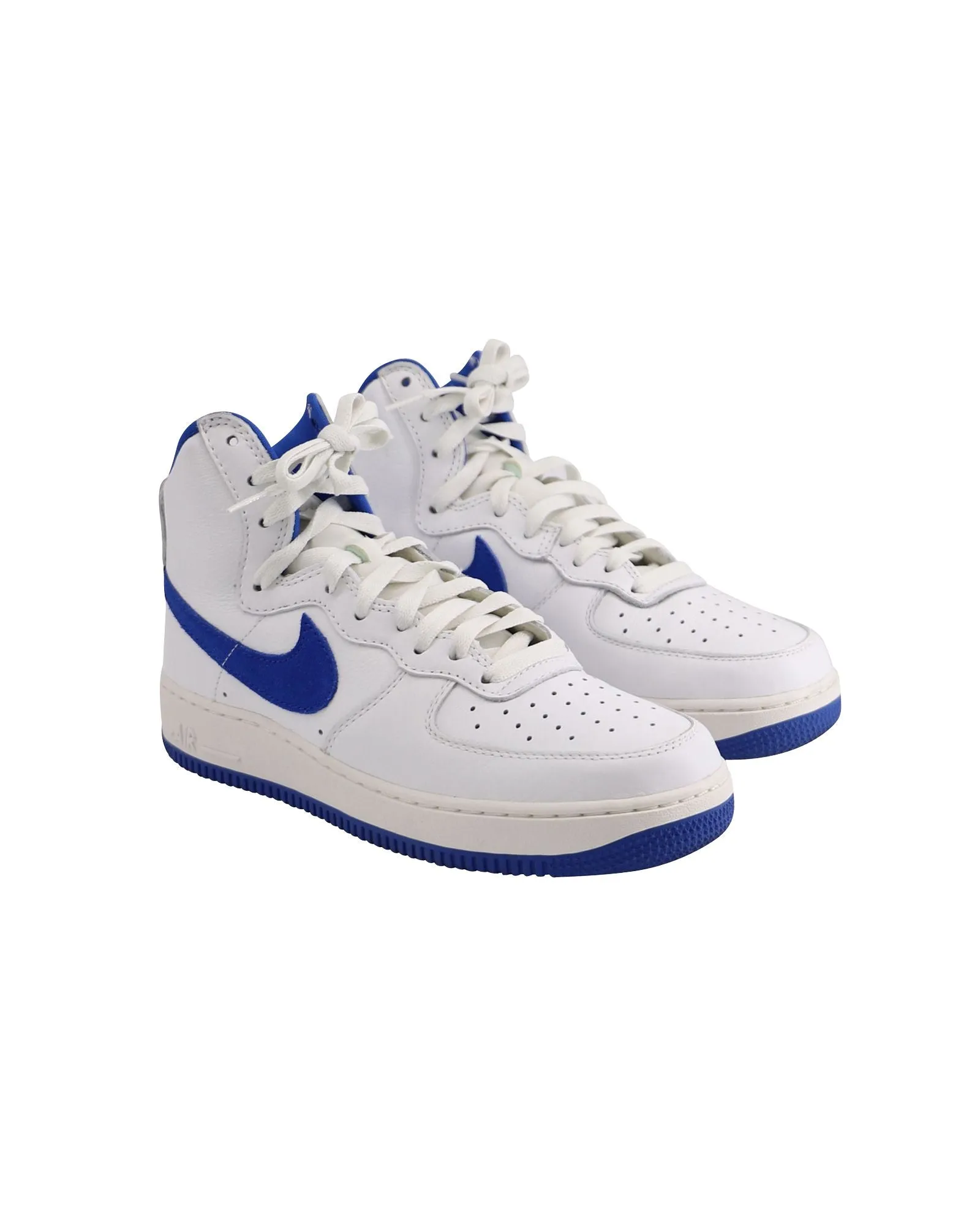 Nike Air Force 1 High Retro QS in Summit White/Game Royal Leather