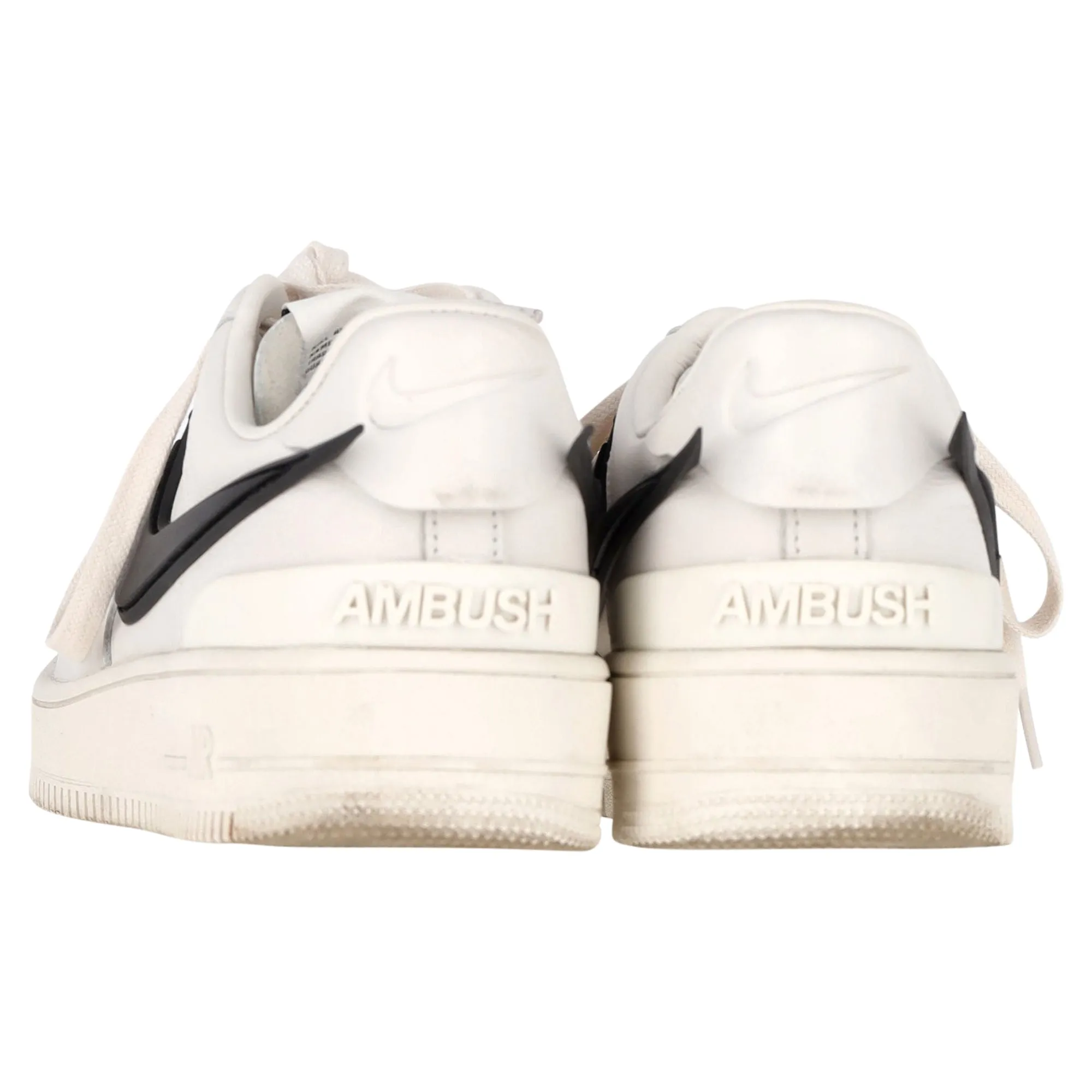 Nike Air Force 1 x AMBUSH Phantom Sneakers in White Leather