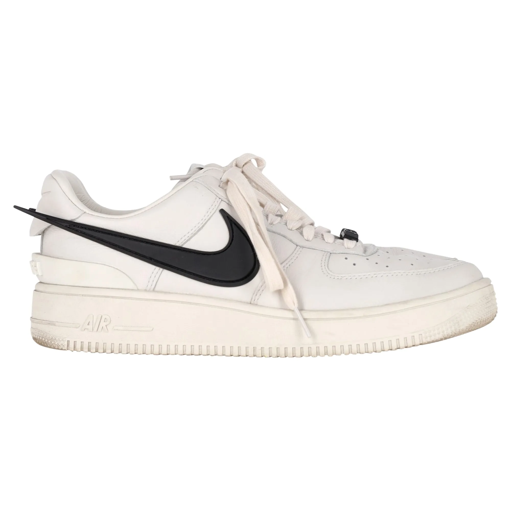 Nike Air Force 1 x AMBUSH Phantom Sneakers in White Leather