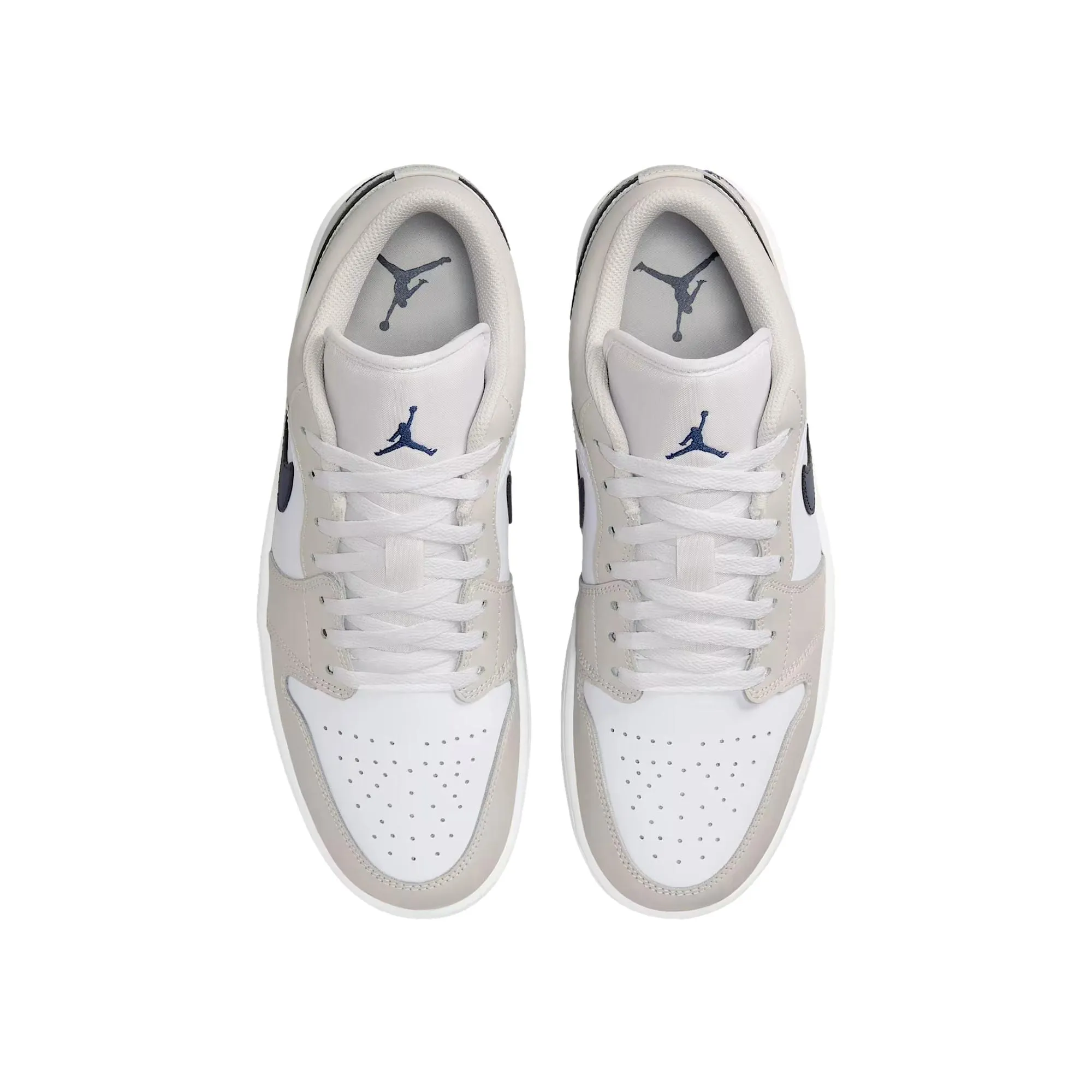 Nike Air Jordan 1 Low White / Midnight Navy  553558-146 Men's