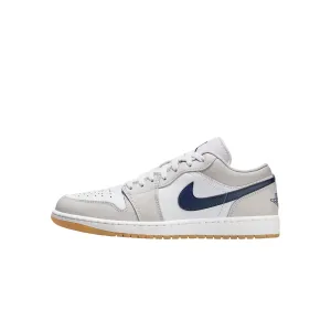Nike Air Jordan 1 Low White / Midnight Navy  553558-146 Men's