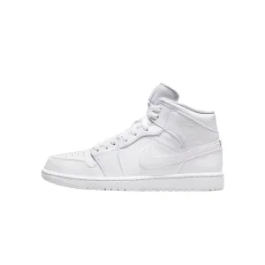 Nike Air Jordan 1 Mid White / White - White  554724-136 Men's