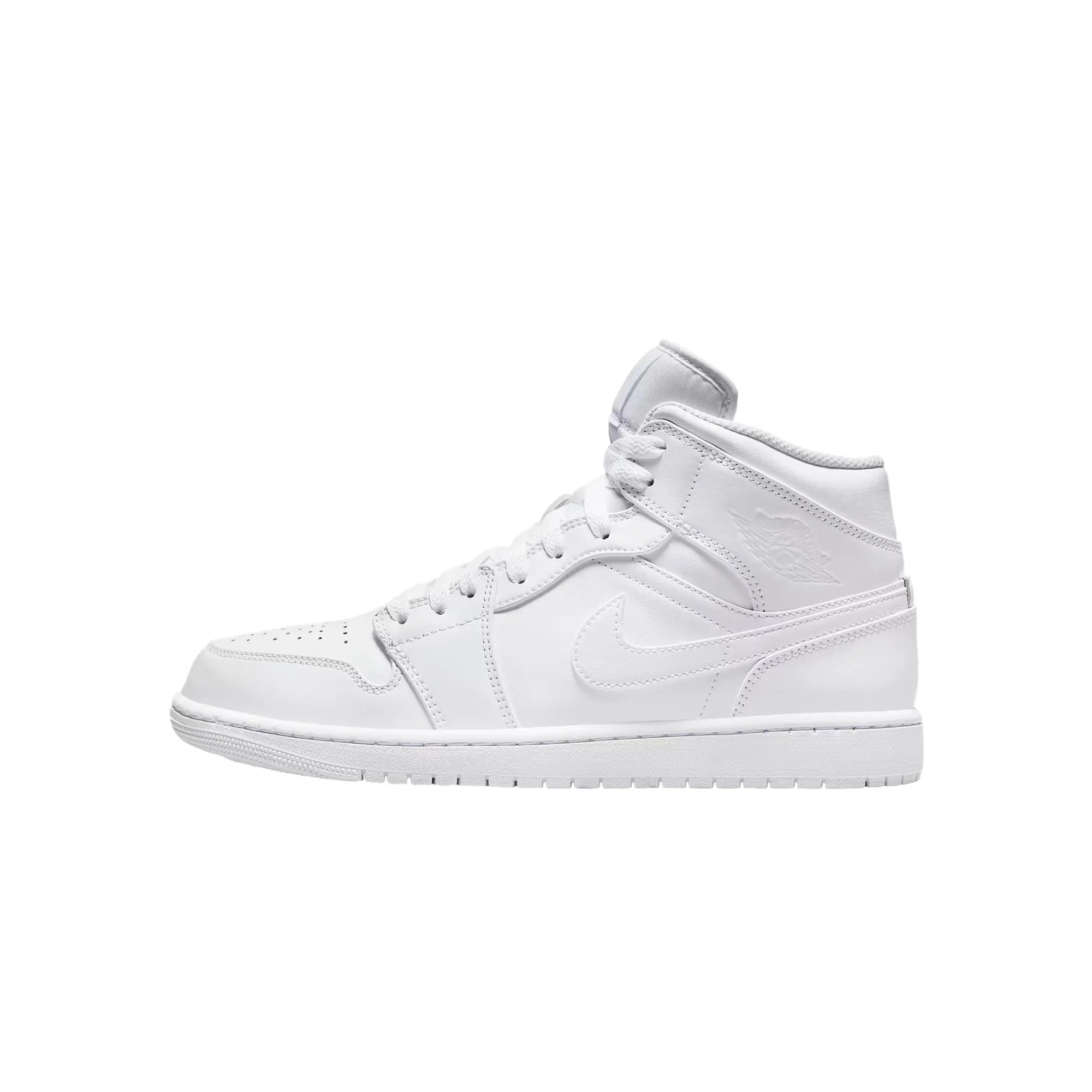 Nike Air Jordan 1 Mid White / White - White  554724-136 Men's