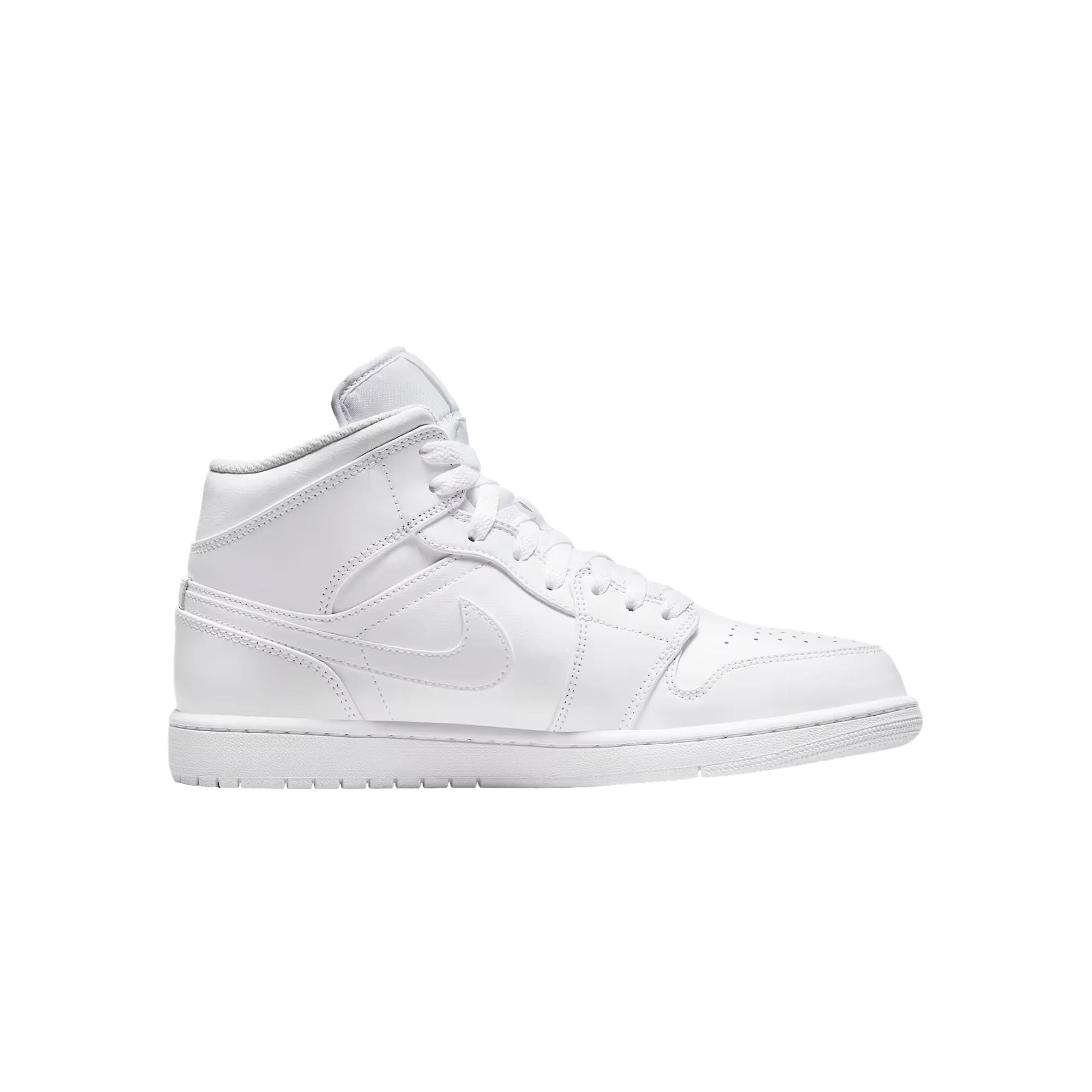 Nike Air Jordan 1 Mid White / White - White  554724-136 Men's